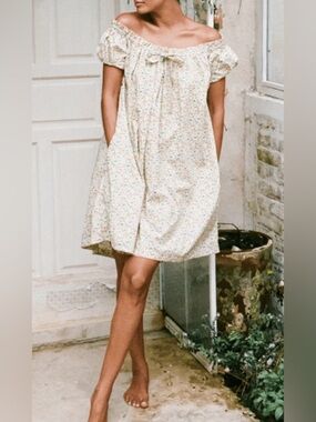 Piyama Women’s Lily Lounge Dress Floral Cotton Size Large